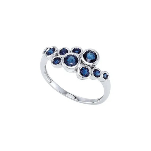 Nahiara 1.40 Carat Blue Sapphire  Wedding Ring