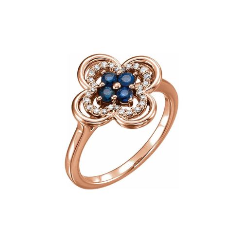 Autiana Blue Sapphire  Engagement Ring