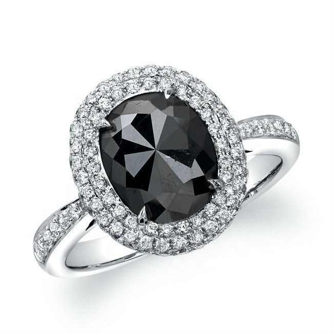 Pelothama Black 4 Prong Diamond Ring