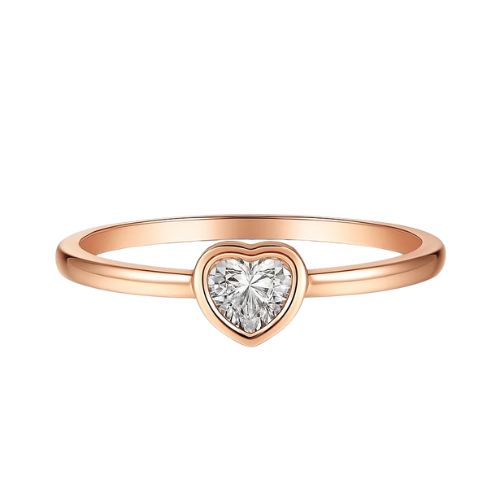 Blusya Natural Bezel Set Diamond Ring