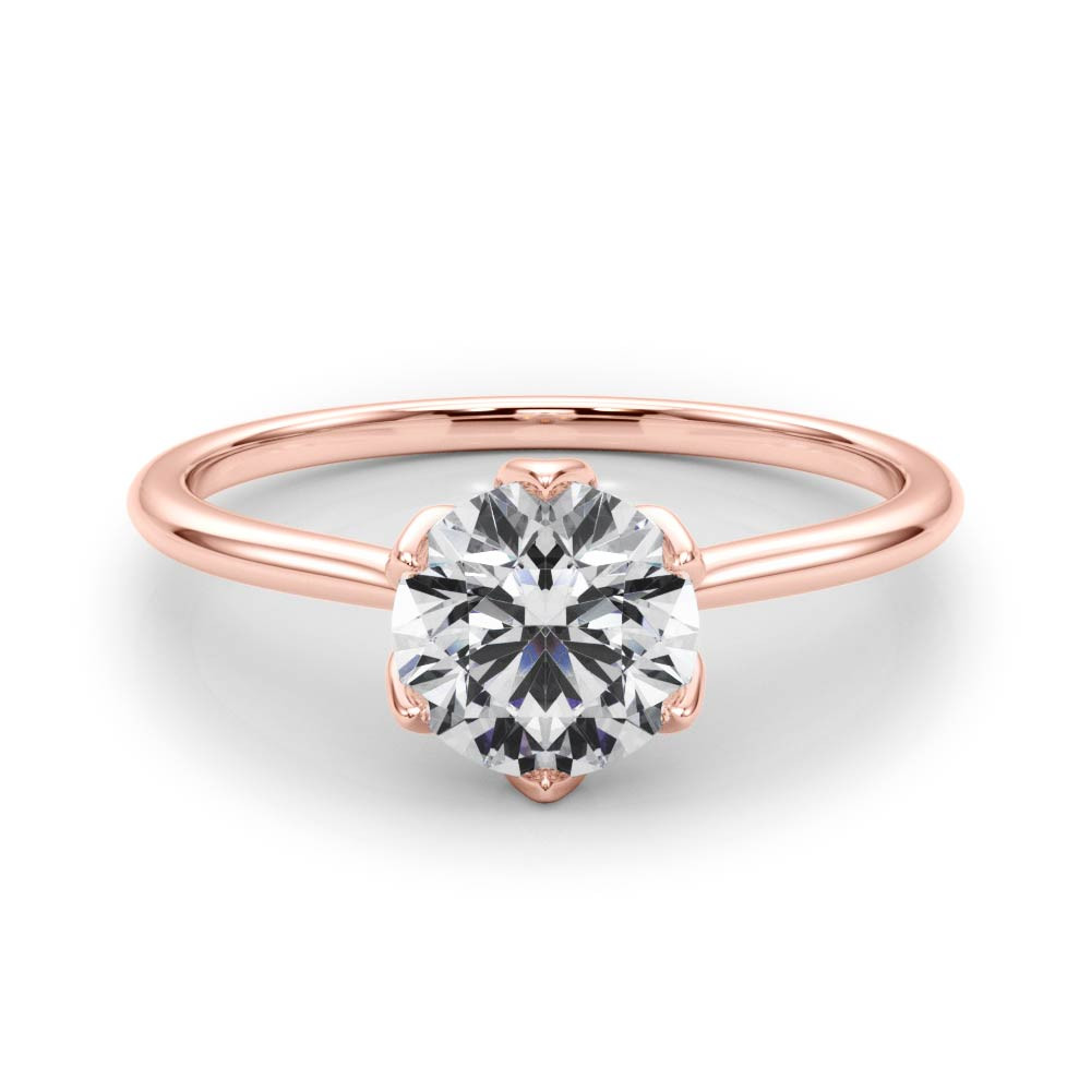 Maebry Natural 6 Prong  Diamond Ring