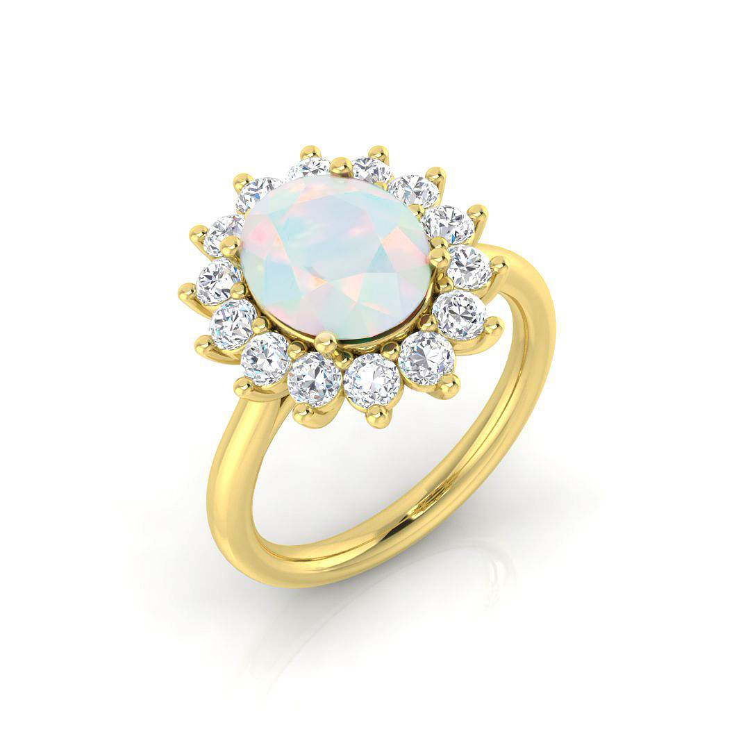 Earlina Opal Prong set 