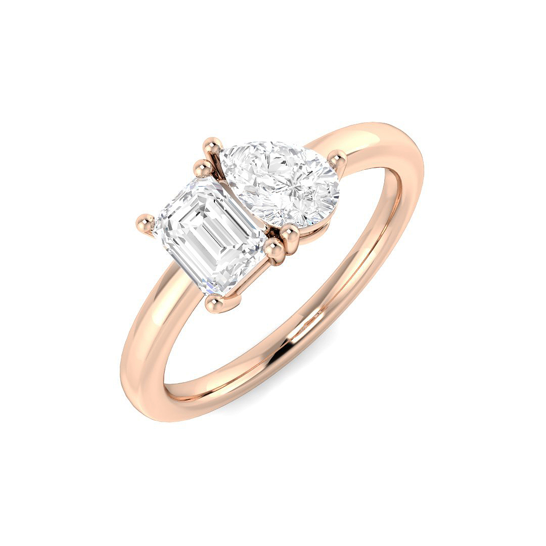 Veila Lab-Created Prong Set Diamond Ring