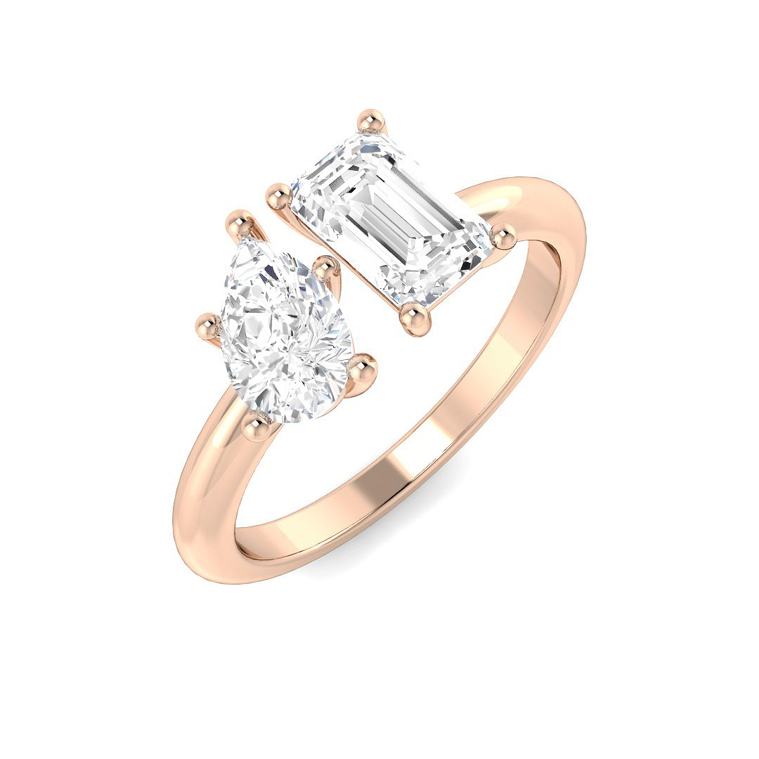 Ziena Lab-Created Prong Set Diamond Ring