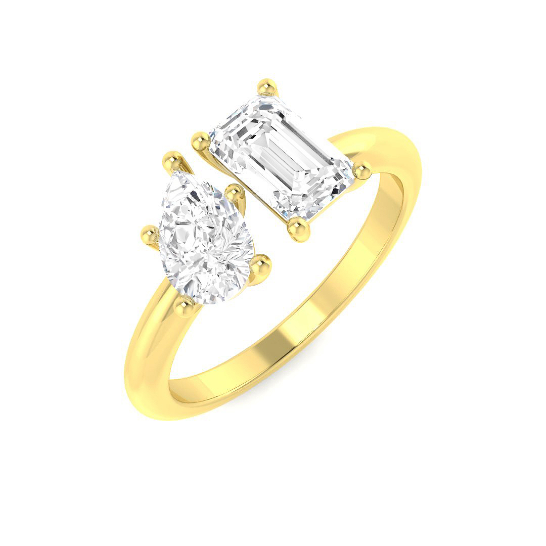 Ziena Lab-Created Prong Set Diamond Ring