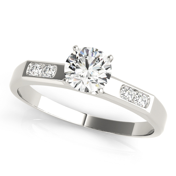 Zeina Lab-Created 4 Prong Setting Diamond Ring