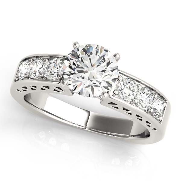 Zekiah Lab-Created 4 Prong Setting Diamond Ring