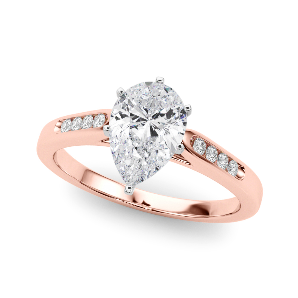 Zeke Lab-Created 6 Prong Setting Diamond Ring