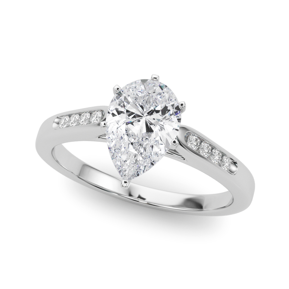Zeke Lab-Created 6 Prong Setting Diamond Ring