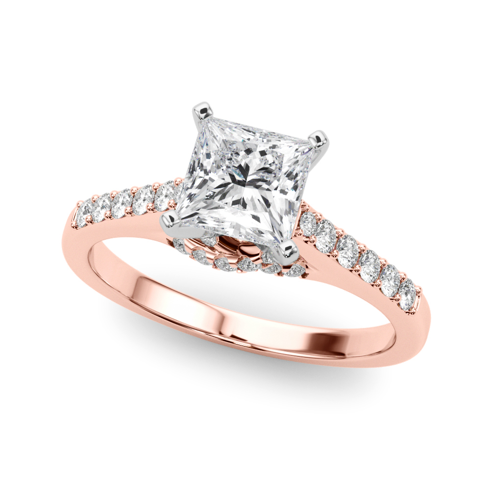 Zenia Lab-Created 4 Prong Setting Diamond Ring
