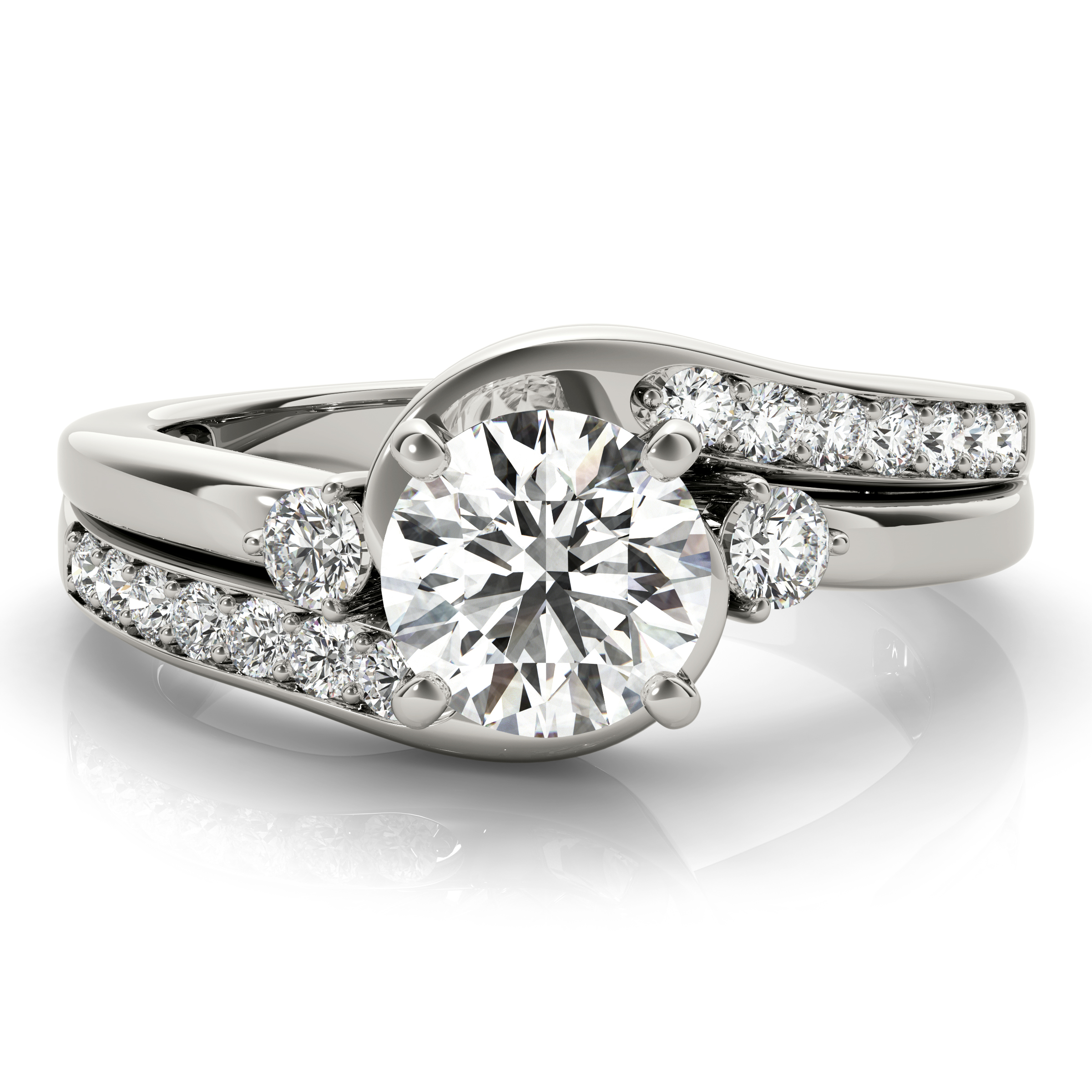 Elora Lab-Created 4 Prong Set Diamond Ring