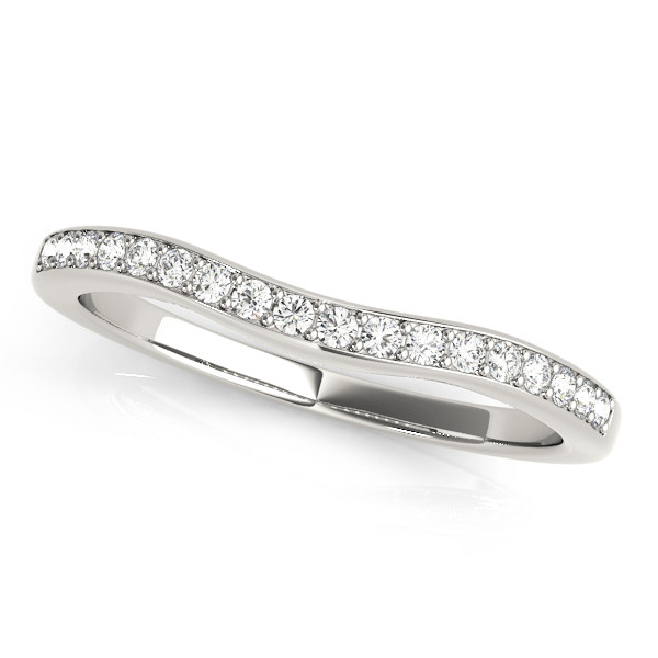Xerxes Natural Diamond Pave Setting Wedding Ring