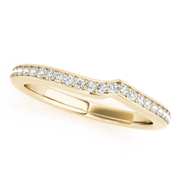 Xenos Lab-Created Diamond Pave Setting Wedding Ring