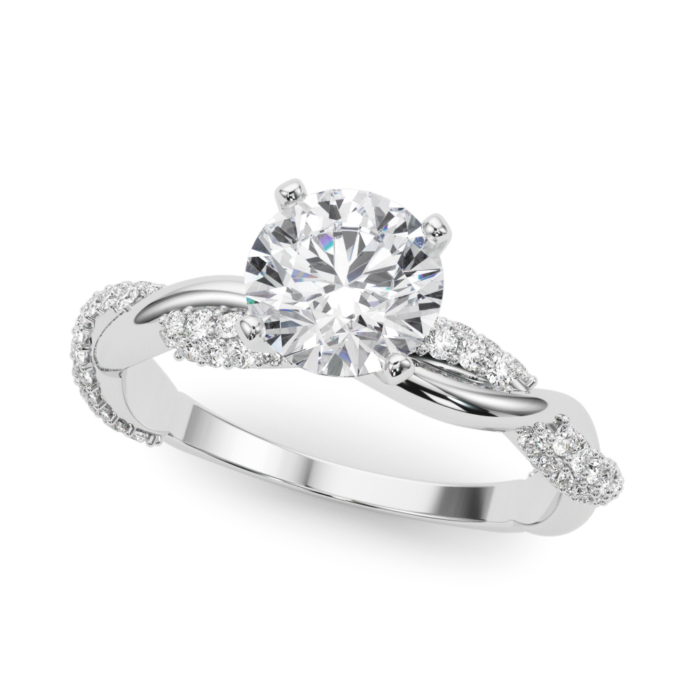 Zebulon Lab-Created 4 Prong Setting Diamond Ring