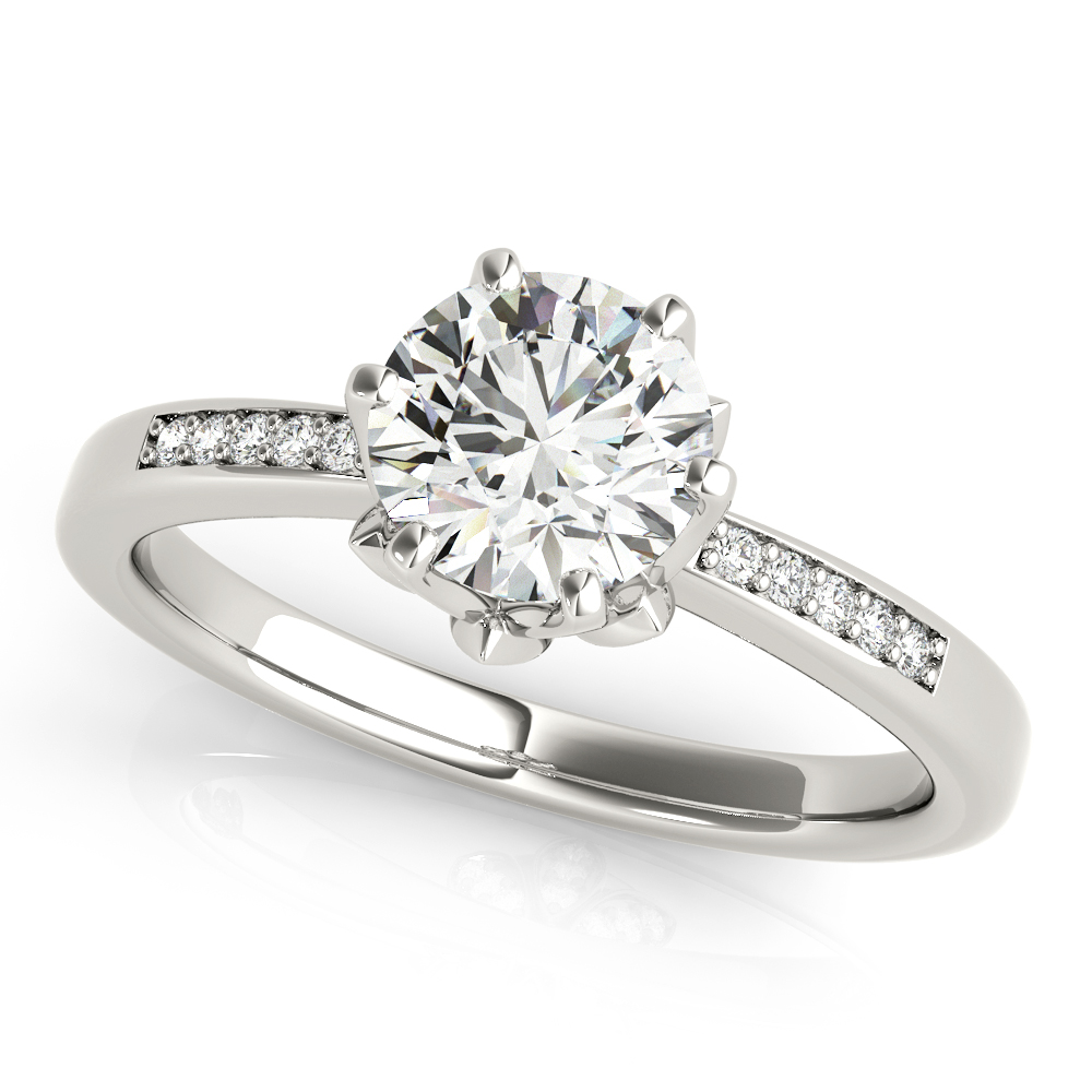 Zarina Lab-Created 4 Prong Setting Diamond Ring