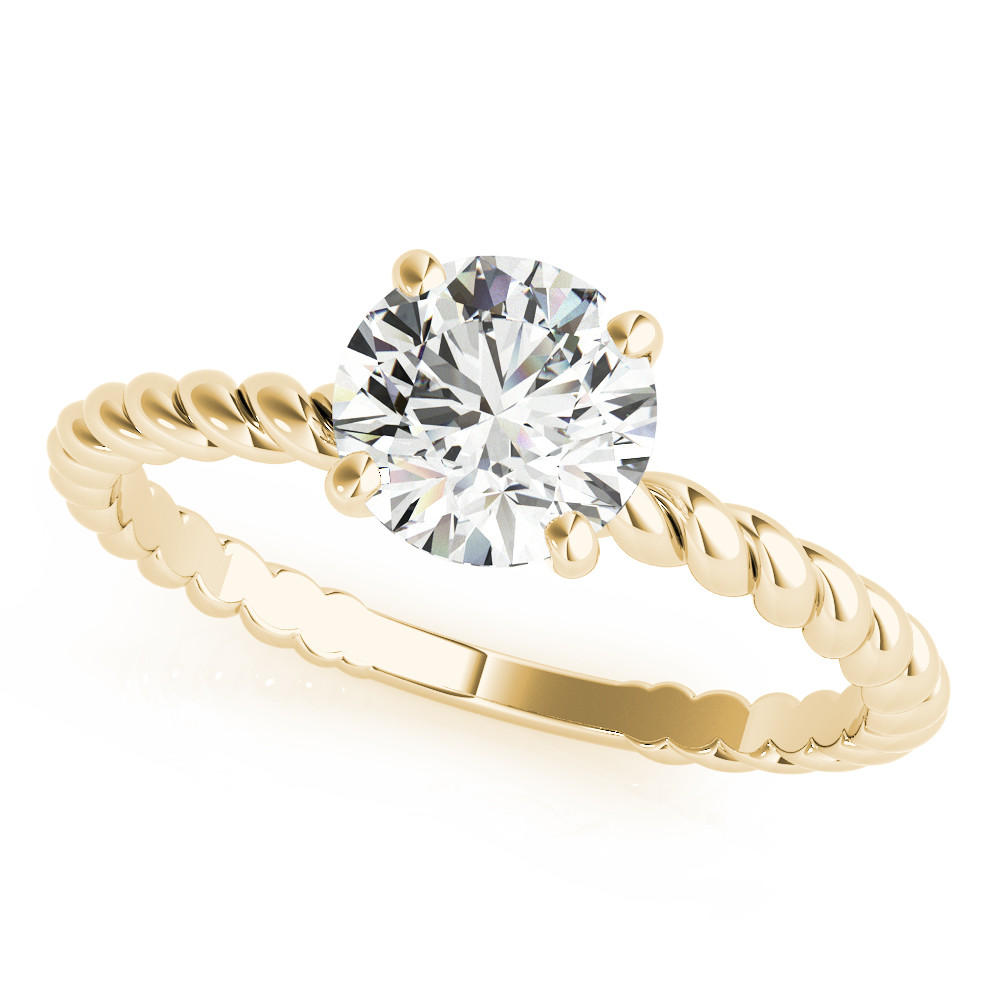 Mallory Natural Diamond 4 Prong  Engagement Ring