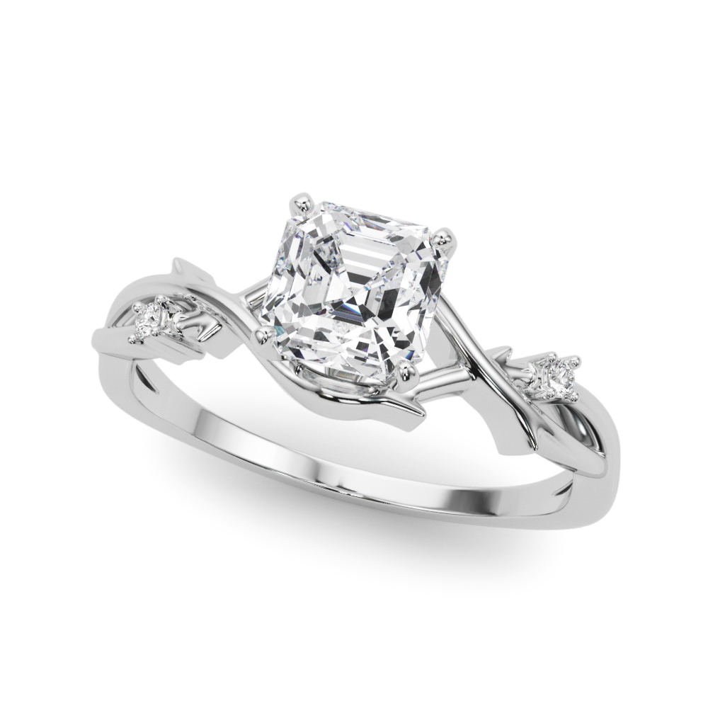 Zamiah Lab-Created 4 Prong Setting Diamond Ring