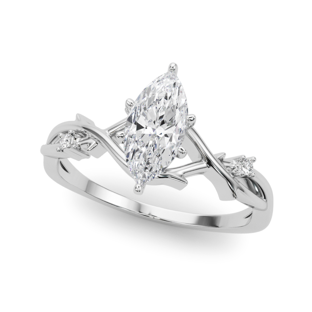 Zyden Lab-Created 6 Prong Setting Diamond Ring