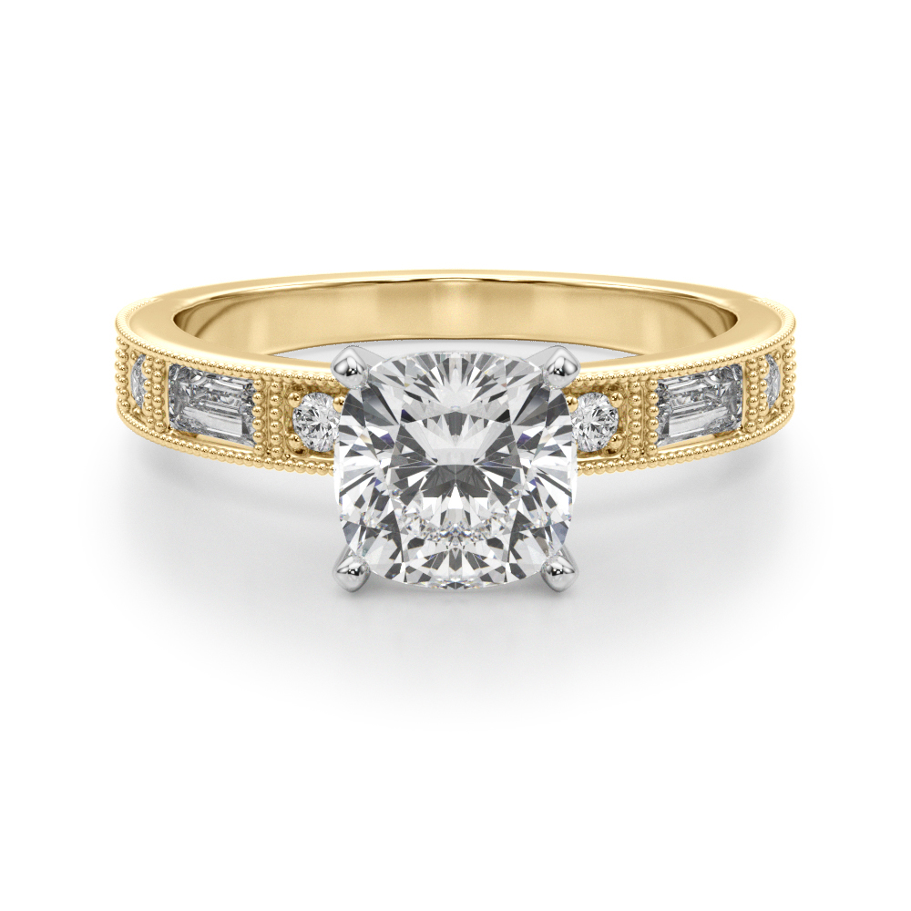 Steffni Natural 4 Prong Diamond Ring