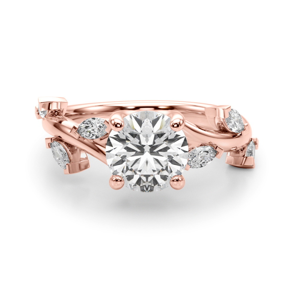 Firola Natural 4 Prong Set Diamond Ring