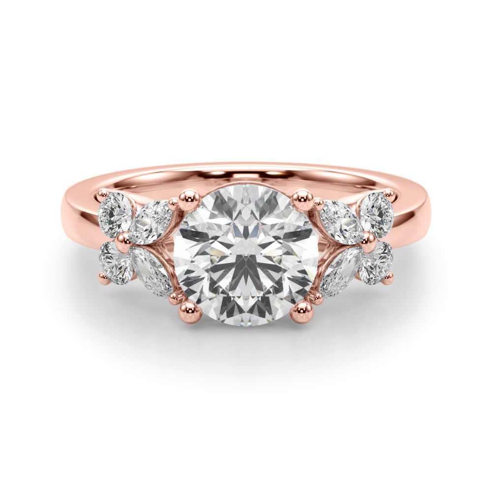 Firolina Natural 4 Prong Set Diamond Ring