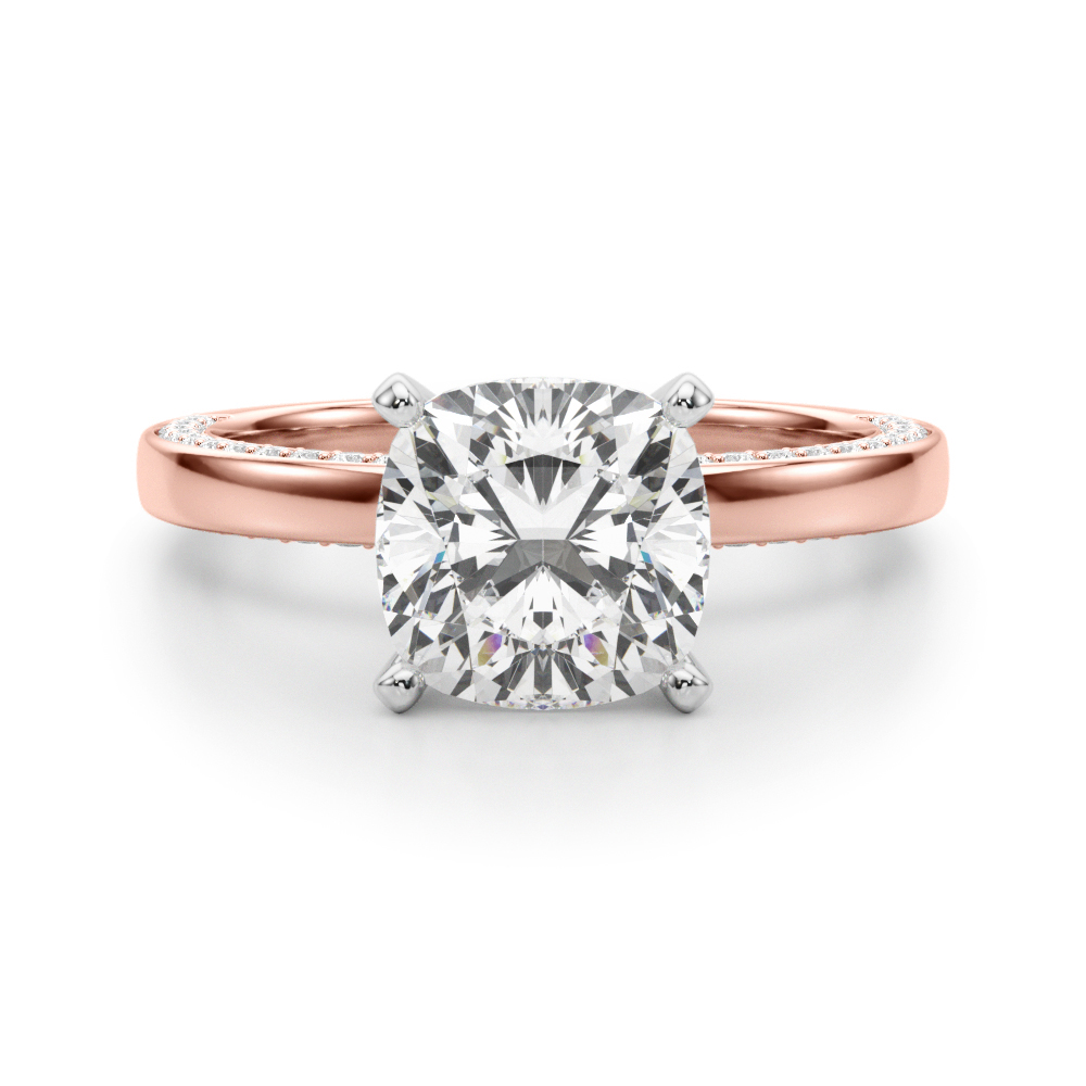 Lab-Created 4 Prong Diamond Ring
