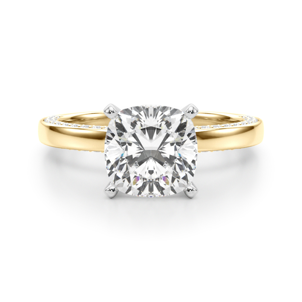 Lab-Created 4 Prong Diamond Ring