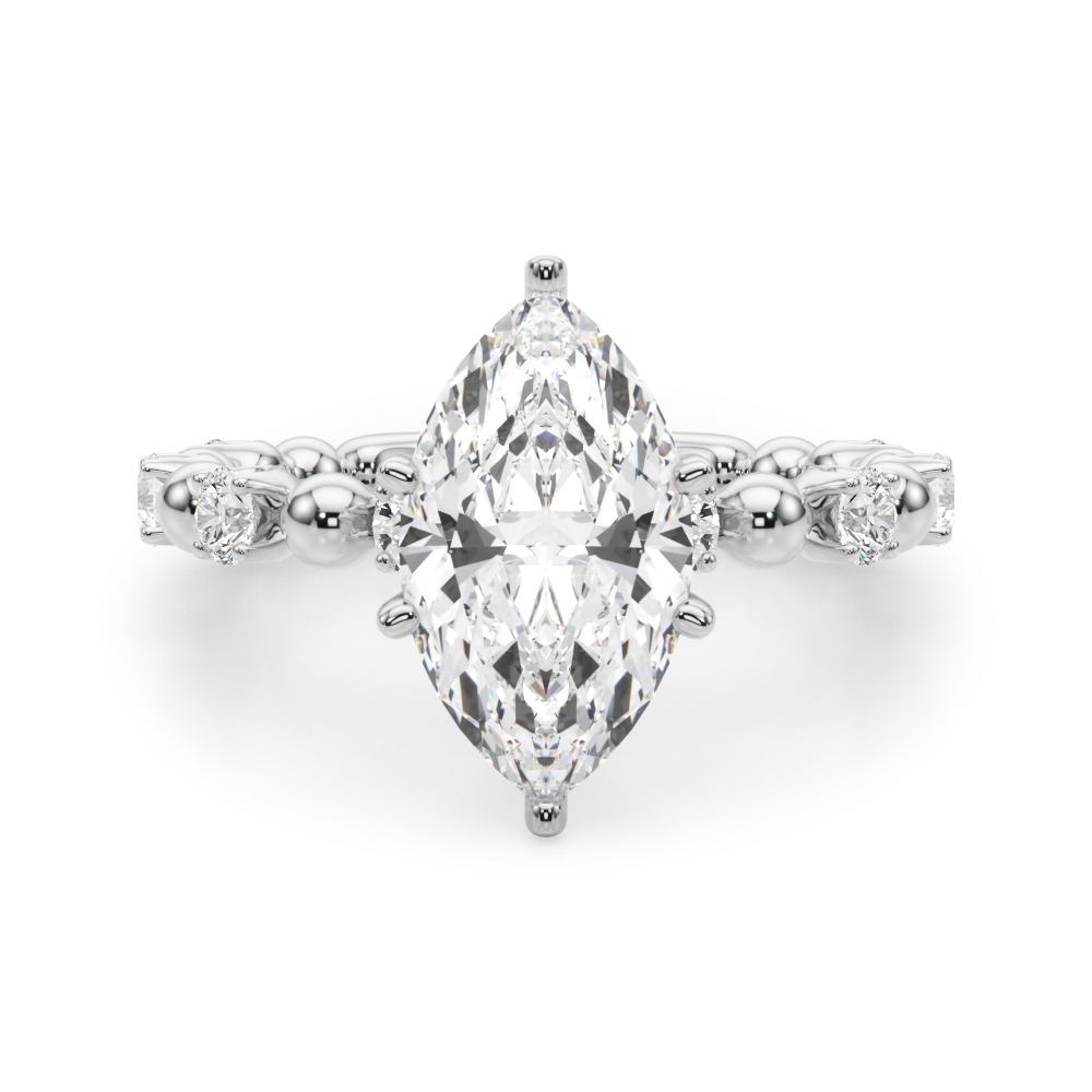 Pricilian Natural 6 Prong Diamond Ring
