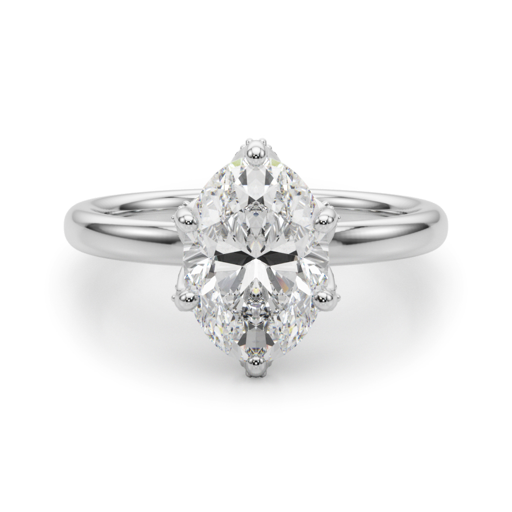 Alnis Natural 6 Prong Diamond Ring