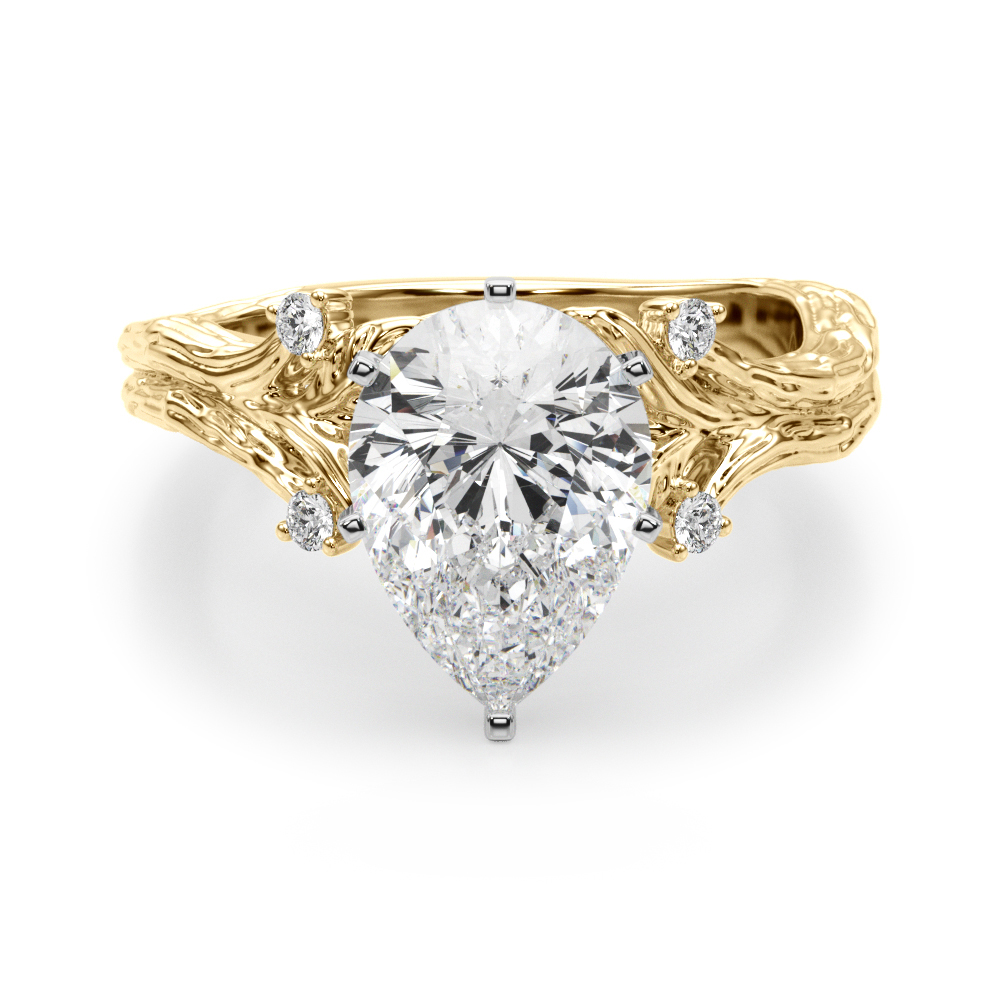 Saronia Natural 6 Prong Set Diamond Ring