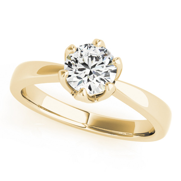 Mercedes Natural Diamond 6 Prong Engagement Ring