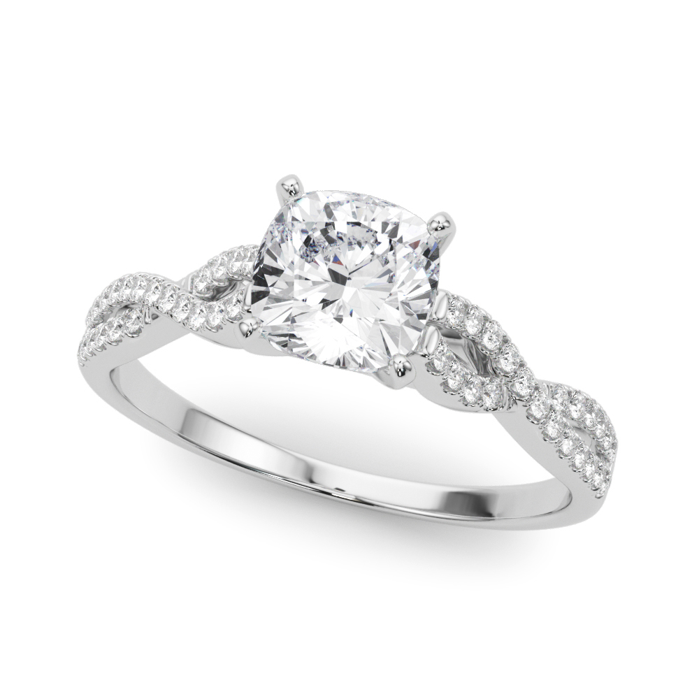 Zeenat Lab-Created 4 Prong Setting Diamond Ring
