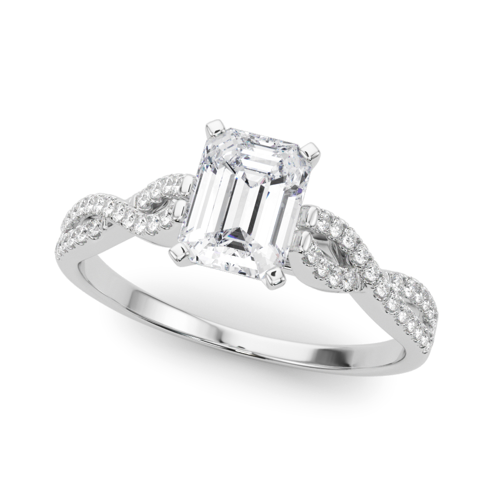 Zorion Lab-Created 4 Prong Setting Diamond Ring
