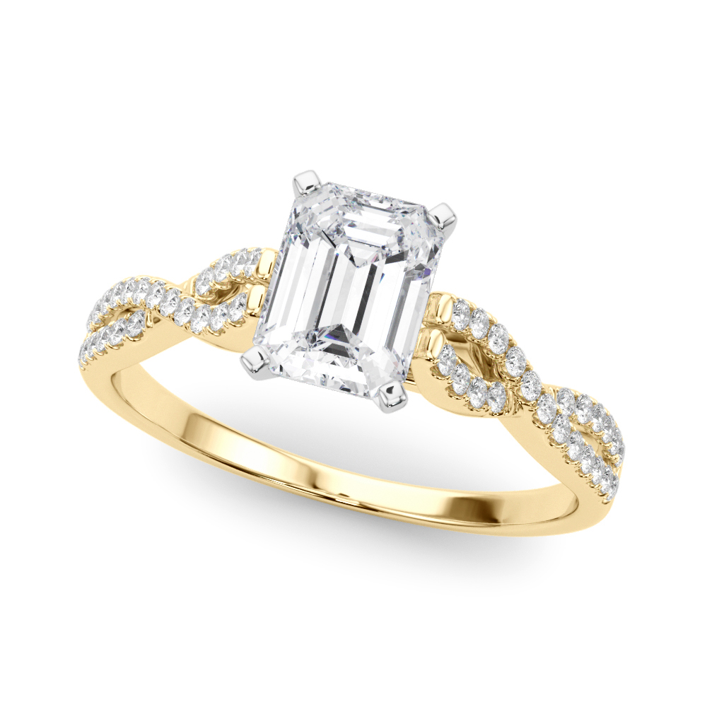 Zorion Lab-Created 4 Prong Setting Diamond Ring
