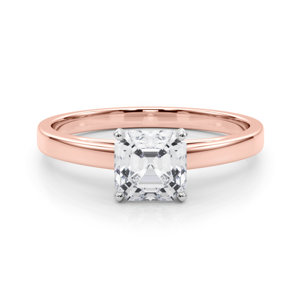 Allena Lab-Created 4 Prong  Diamond Ring