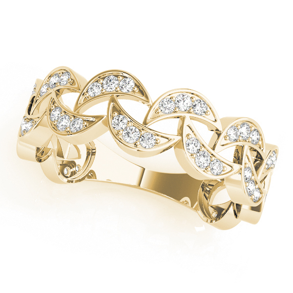 Gren Lab-Created Diamond Pave set Wedding Ring