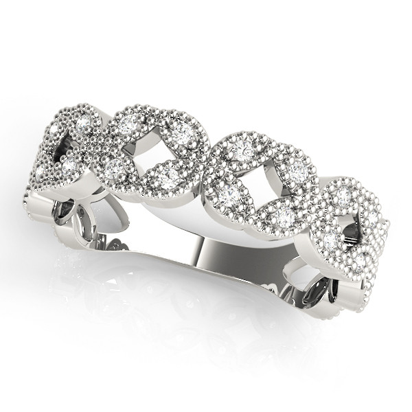 Geneleia Lab-Created Diamond Pave set Wedding Ring
