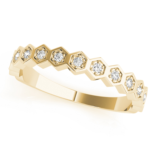Alfreda Natural Diamond Bezel Set Wedding Ring