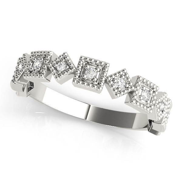 Albretta Natural Diamond Pave set Wedding Ring