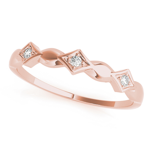 Earlinas Natural Diamond Bezel Set Wedding Ring