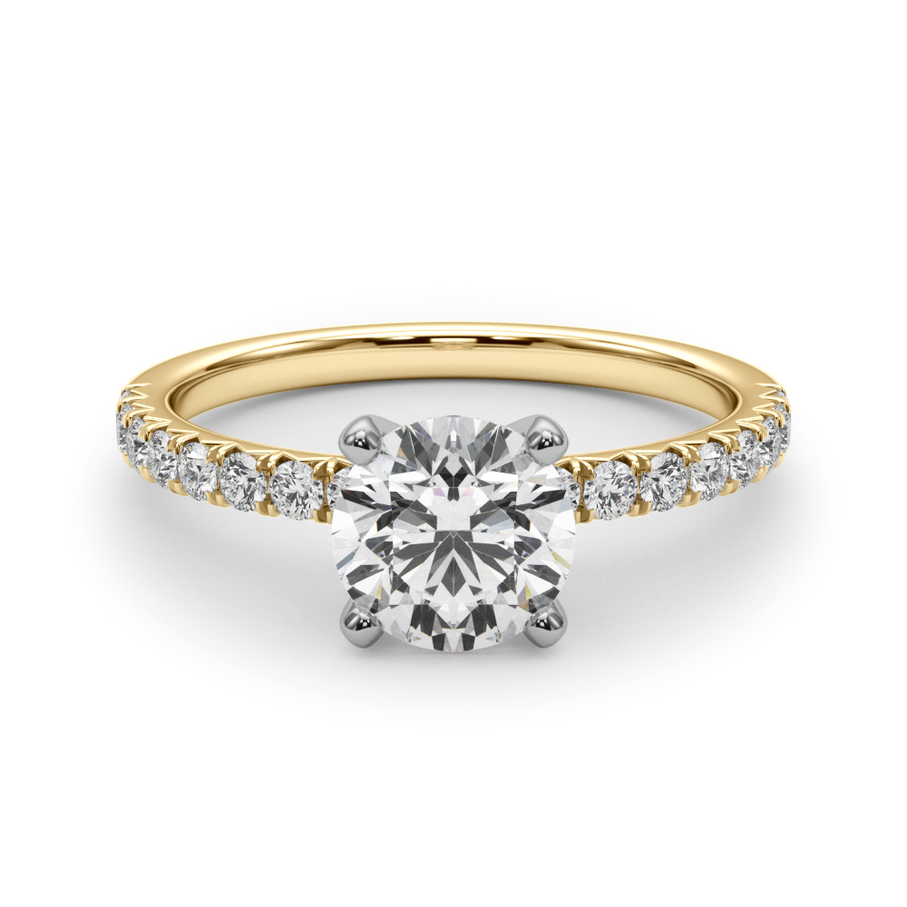Shaila Natural 4 Prong Diamond Ring