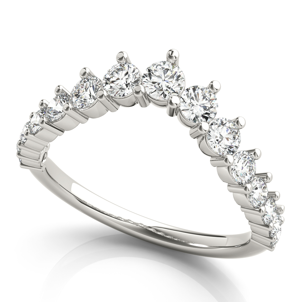 Xitlaly Natural Diamond Prong Setting Wedding Ring