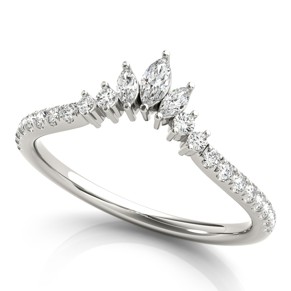Xiomara Natural Diamond Prong Setting Wedding Ring