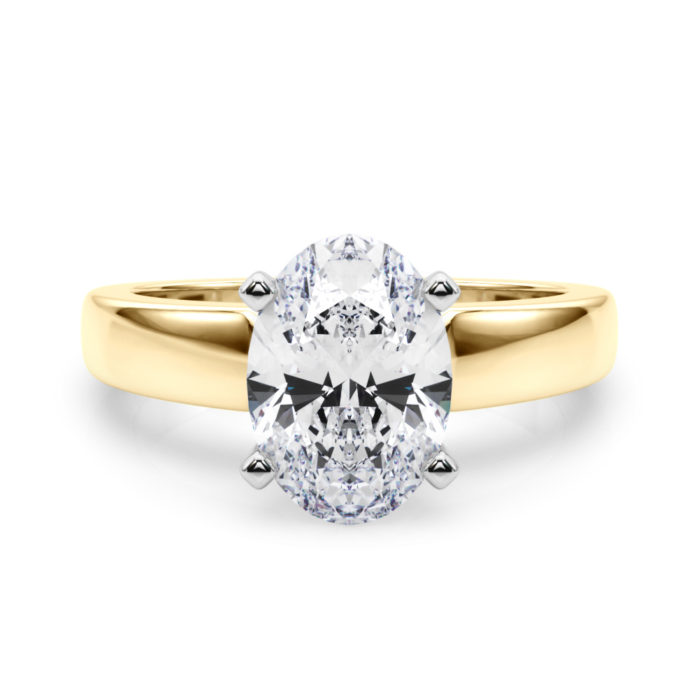 Claren Lab-Created 4 Prong  Diamond Ring