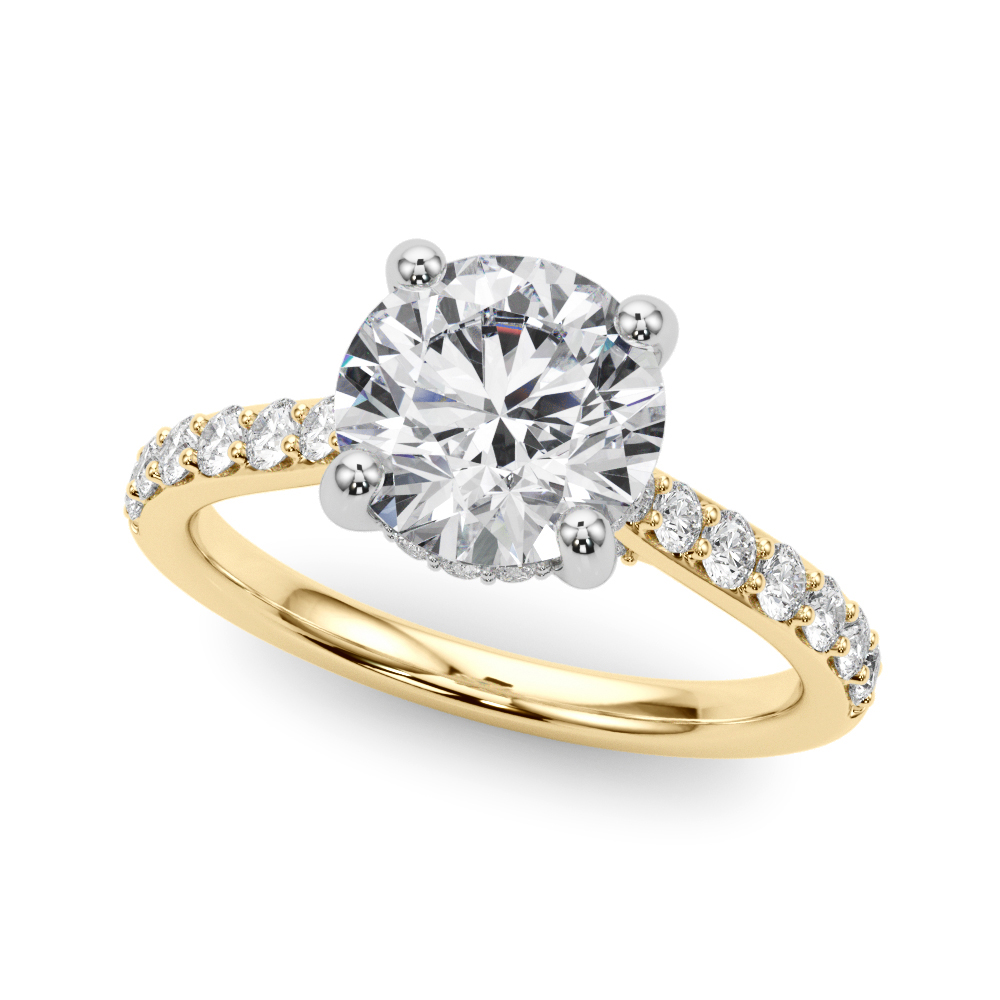 Yaren Lab-Created 4 Prong Set Diamond Ring