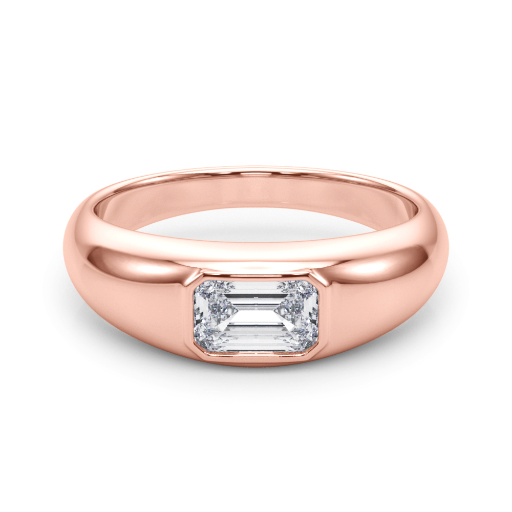 Creisal Lab-Created Bezel Set Diamond Ring