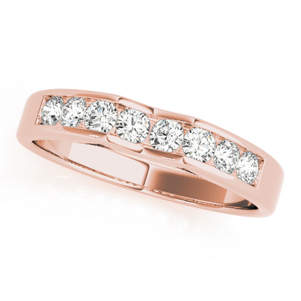 Lujain Natural Channel-Set  Diamond Ring