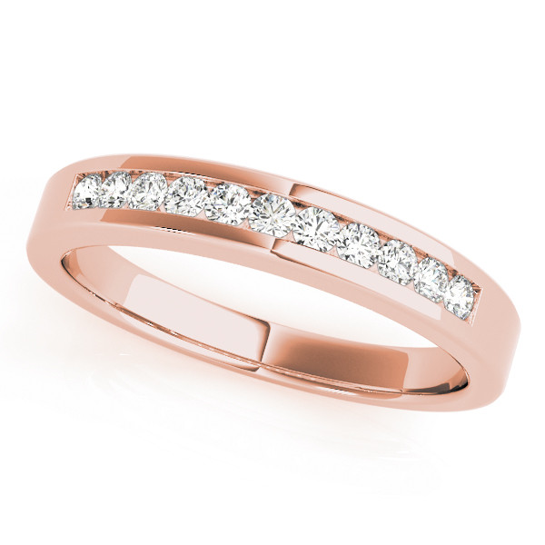 Rocky Natural Channel-Set  Diamond Ring