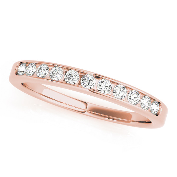 Ivorie Natural Channel-Set  Diamond Ring