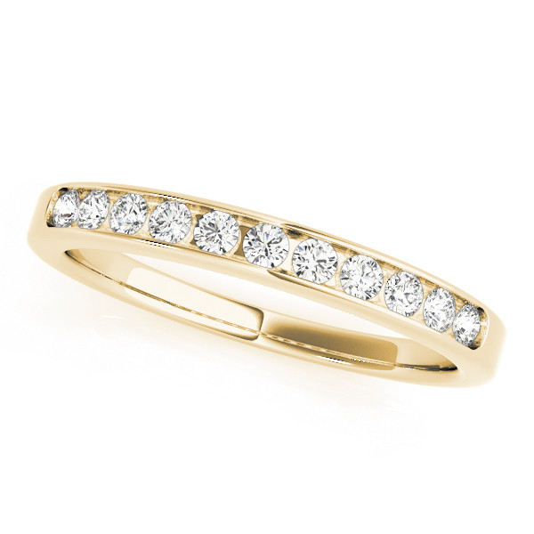 Ivorie Natural Channel-Set  Diamond Ring
